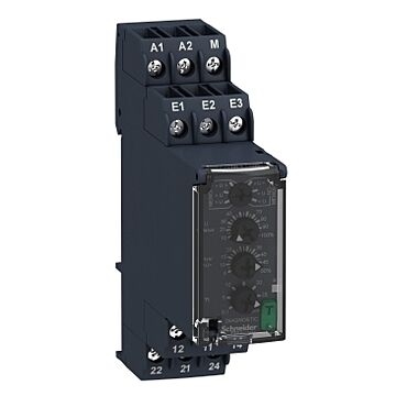 Relé de control de sobretensión y subtensión 15v...500vac/dc, 2 c/o