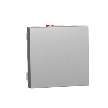 Interruptor 2 modulo new unica studio aluminio