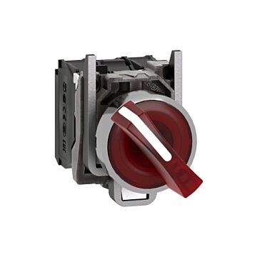 Sel.lum.led 120v   na+nc  rojo