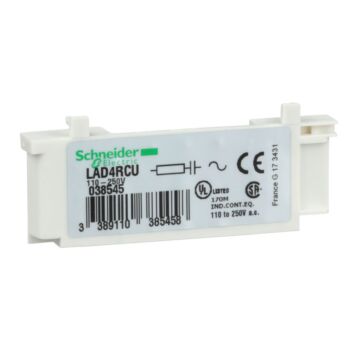 Módulo antiparasita - tesys d - circuito rc 110/240vca - d09…d38/dt20…dt40