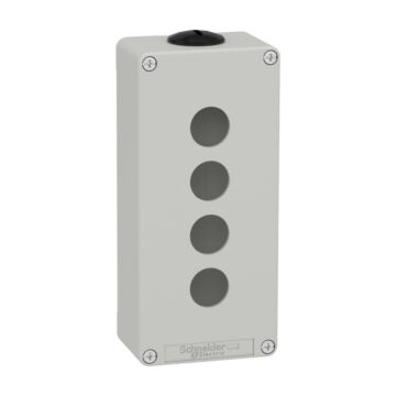 Harmony xap, xb2 sl, estación de control vacía, aleación de zinc, gris, m25, 4 orificios 22mm, 80 x 175 x 51,5