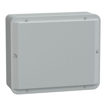 Caja industrial metálica - tapa baja- alt307xanch257xprof116 - ip55 - gris ral 7035
