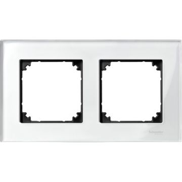 Marco 2 elem. elegance cristal blanco