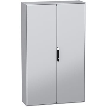 Armario compacto de acero panelset sm, con placa de montaje, 2 puertas 2000x1200x400