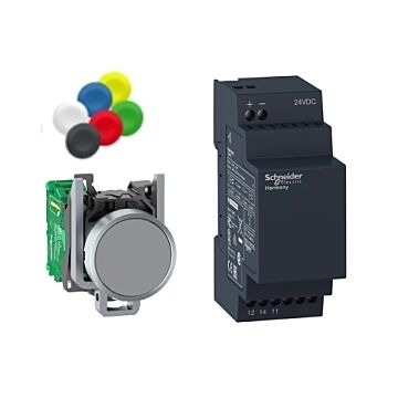 Pack xb4r 22mm no-programable - relé 24v