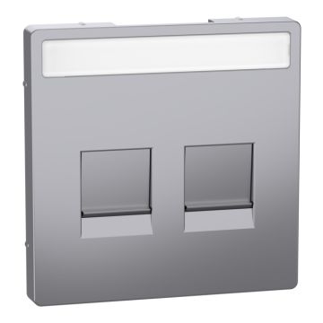 Tapa rj45 doble keystone d-life aluminio