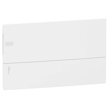 Resi9 mp - caja de distribución - empotrar - 1 fila - 18 mód.- puerta blanca