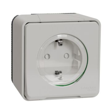 Mureva styl - enchufe 2p+t - superficie - ip55 - blanco