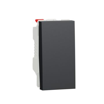 New unica pulsador 1 mod antracita
