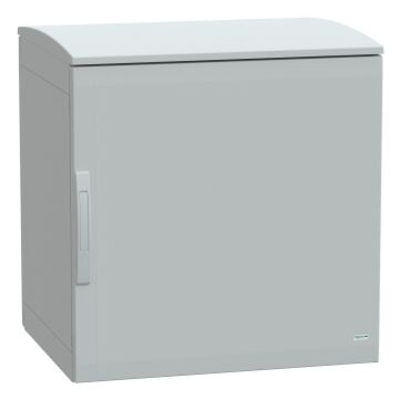 Armario de poliéster, panelset plat, con tejadillo ventilado 750x750x620 ip44