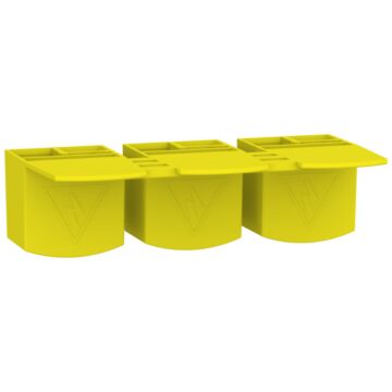 Tapa de diente para barra de distribución comb, acti9, juego de 12