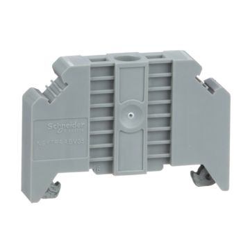 End bracket, screw-on for 35mm din rails, 9,5mm width, markable