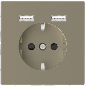 Schuko + 2 cargador usb 2,4a d-life saha