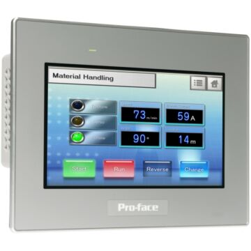 7w touch panel display, 2com, 2ethernet, usb host&device, 24vdc, gp-proex model