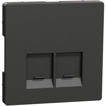 Tapa rj45 doble d-life antracita