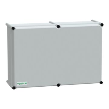 Pls box, polyester rear, opaque pc cover ip65 36x54x18cm ((*))