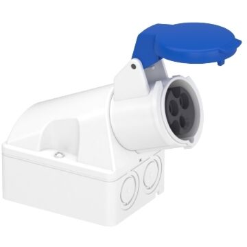 Toma de montaje en pared 16 a 2p+t 200-250 v ip44 50-60 hz