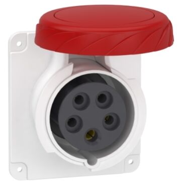 Pratika socket - screw - straight - 16a - 3p + n + e - 380...415 v ac - panel