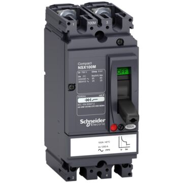 Interruptor automático nsx100m tm100d 2p 2r ca/cc