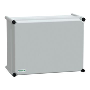Pls box, polyester rear, opaque pc cover ip65 27x36x18cm ((*))
