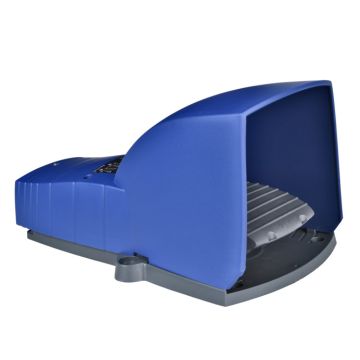 Interruptor de pedal único xpe-b – con tapa – plástico - azul - 2nc+2no