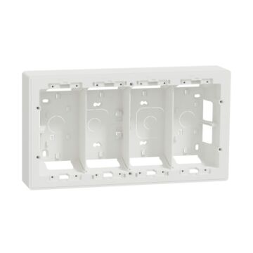 New unica system+ - caja de montaje pdt  - superficie - 4 columnas