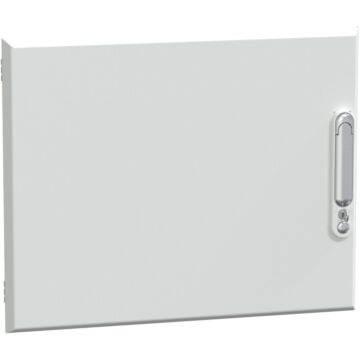 Puerta plena, prismaset g, ip30, 600mm (an.) x 480mm (alt.), 9 módulos, blanca, ral 9003