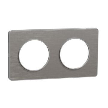 Marco touch alu 2 elem aluminio raspado