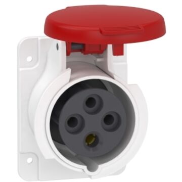 Clavija de panel recta pk patrika conexión 16 a ip67 380 v 3p+t 50-60 hz