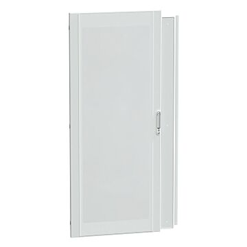 Puerta transparente, prismaset p, ip30, 800mm (an.) x 2.000mm (alt.), 36 módulos, blanca, ral 9003