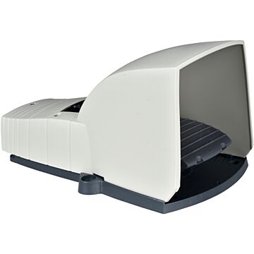 Interruptor de pedal único xpe-g – con tapa – plástico - gris - 1nc+1no
