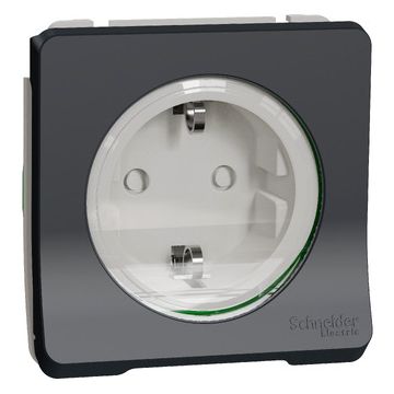 Mureva styl base schuko estanco para  instalacion de superficie o empotrar gris