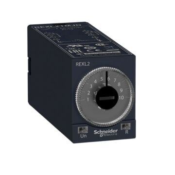 Relé temporizado modular, 5 a, 2 nanc, 0,1 s..100 h, retardo a la conexión, 120 v ca