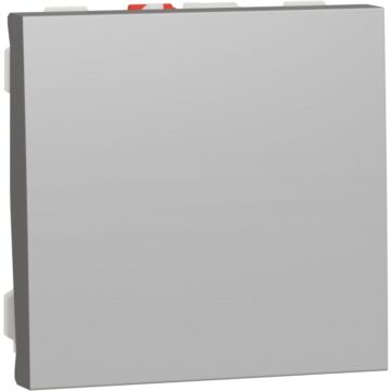 New unica pulsador 2 mod aluminio