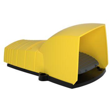 Preventa xpe - interruptor de pedal único xpe-y – con tapa – plástico - amarillo - 1nc+1no