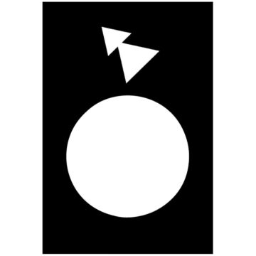 Leyenda - 30 x 40 mm - negro - reverso, lento-rápido