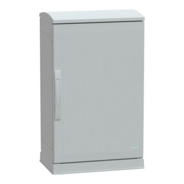 Floor standing encl.polyester vers.plazt w/open plinth+canopy 750x500x320 ip44