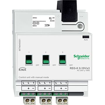 Knx - unidad de control de 0 - 10v carril din 3 canales