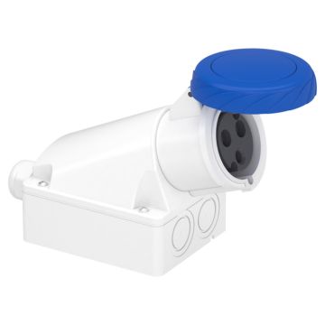 Pratika industrial socket - 32 a - 2p + e - 200...250 v ac - ip67