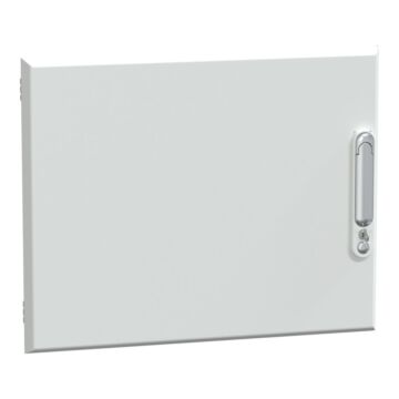 Puerta plena, prismaset g, ip30, 600mm (an.) x 480mm (alt.), 9 módulos, blanca, ral 9003