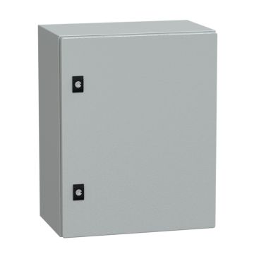 Spacial crn con puerta ciega sin placa de montaje  alt500xanch400xprof250; ip66; ik10; ral7035