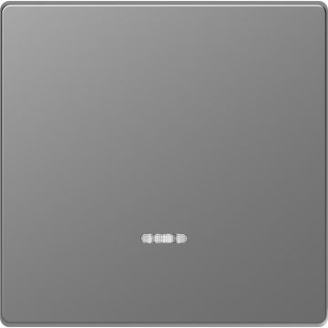 Tecla simple con visor d-life aluminio