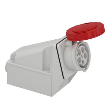 Pratika industrial socket - 63 a - 3p + n + e - 380...415 v ac - ip67