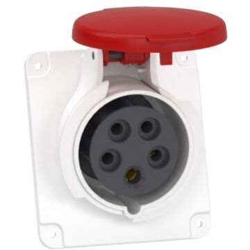 Clavija panel angulada pk patrika conexión 16 a ip44 380 v 3p+n+t 50-60 hz