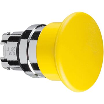Cabeza pulsador  seta 40mm amarillo