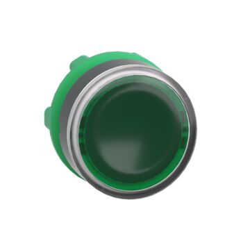 Cabeza  pulsador  luminoso rasante retorno led verde