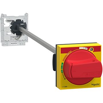 Kit de manija rotativa extendida tesys gv2 ip54 manija roja con indicador de disparo para gv2l-gv2p