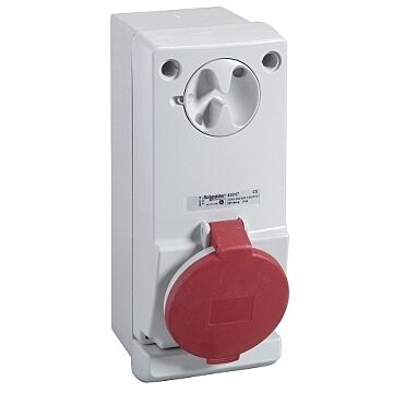 Unika interlocked socket - 16 a - 3p + e - 380...415 v ac - ip44 - wall