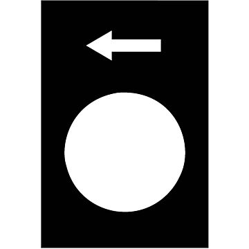 Leyenda - 30 x 40 mm - negro - a la izquierda o abajo, lento