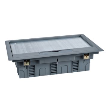 Caja suelo para marcos con 4 módulos unica system